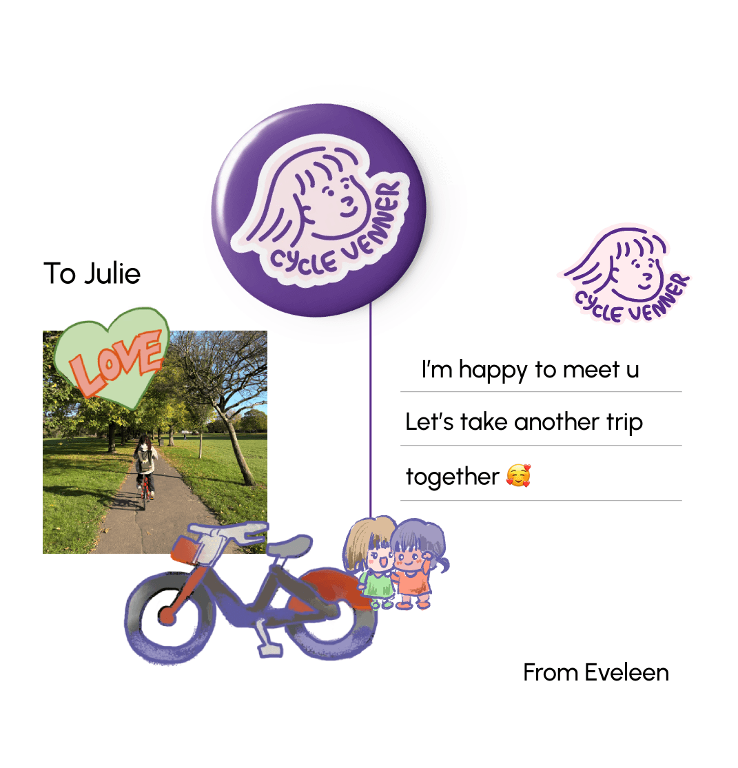 Cycle Picnic postcard souvenir.